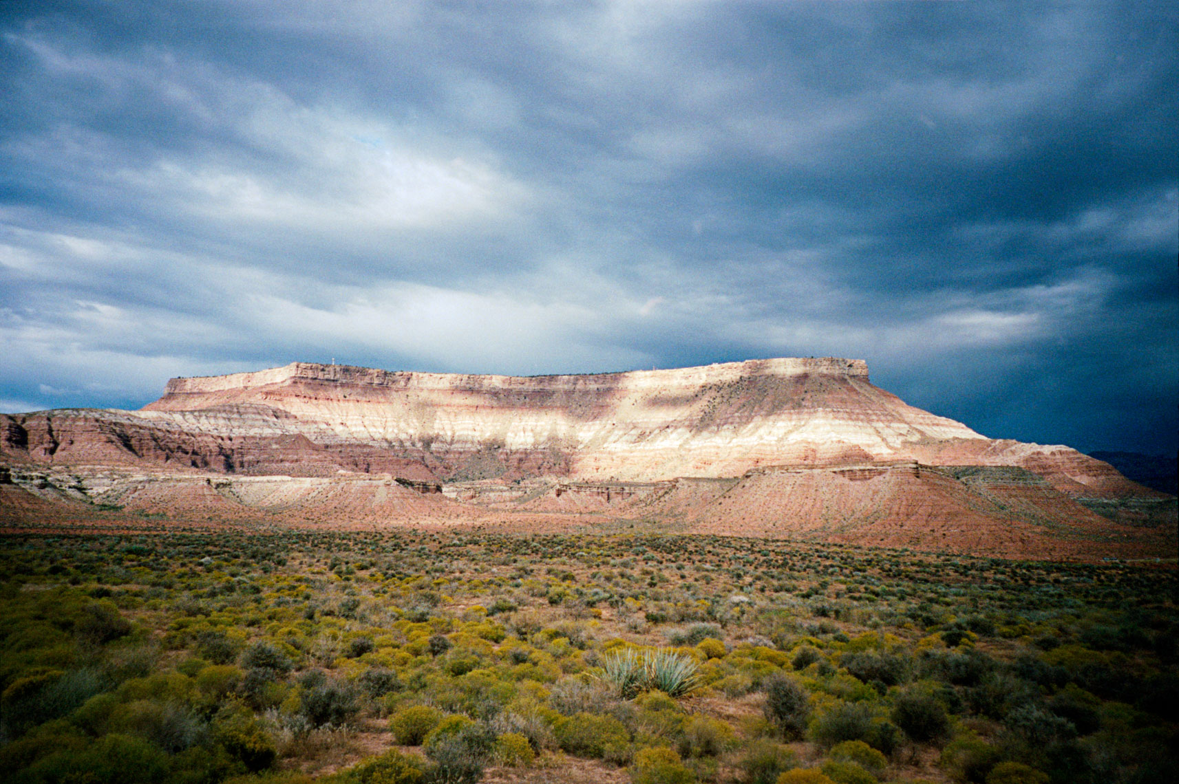 road view of mesa near Virgin in Utah