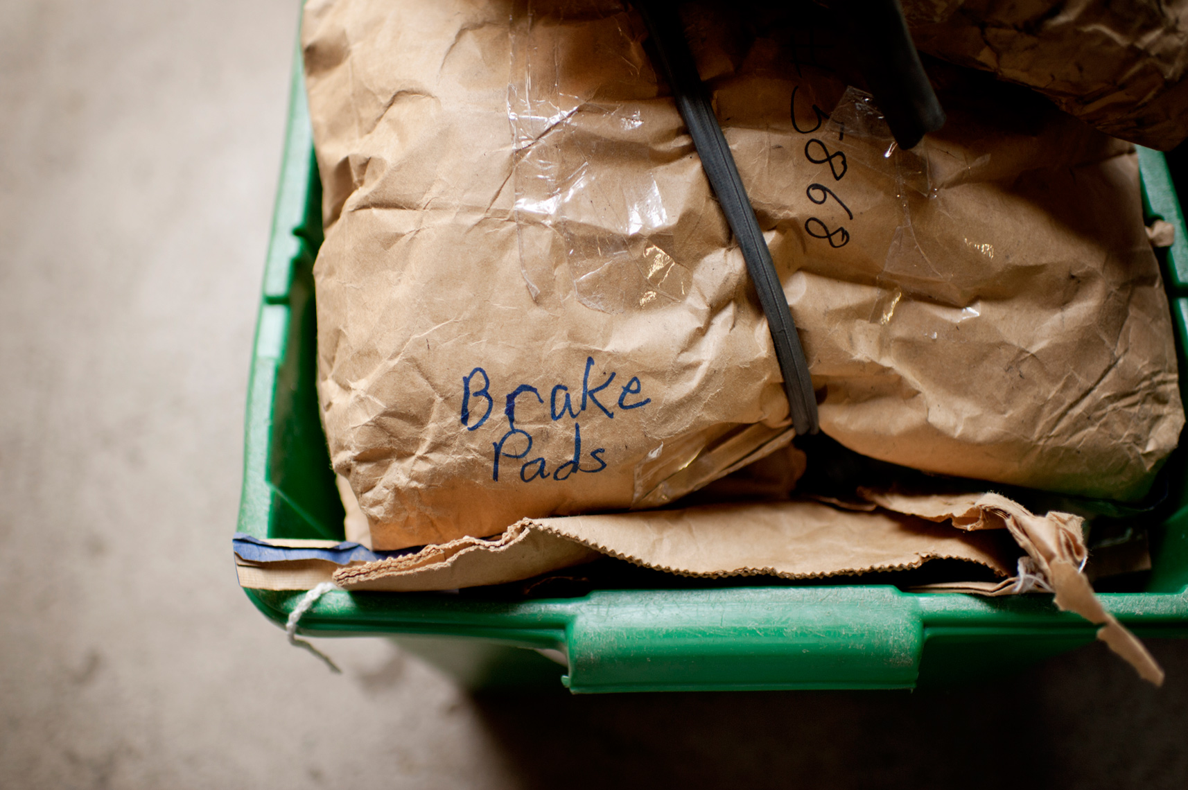 donated brake pads headed to third world countries for use on bikes to transform communities