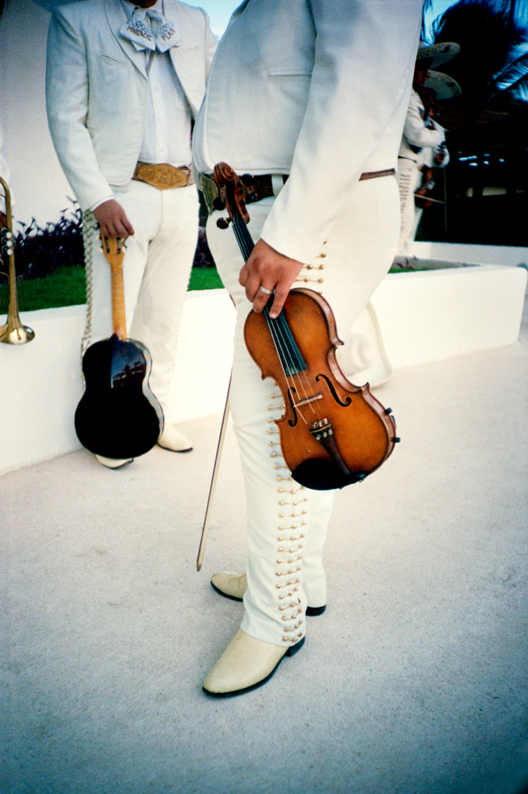 photograph of violin from mariachi band Cancun Mexico