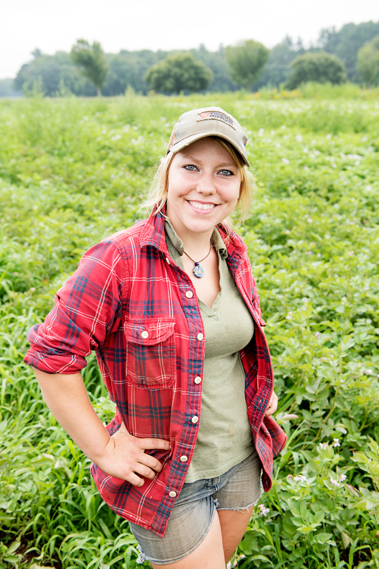 young farmer working fields air Ward