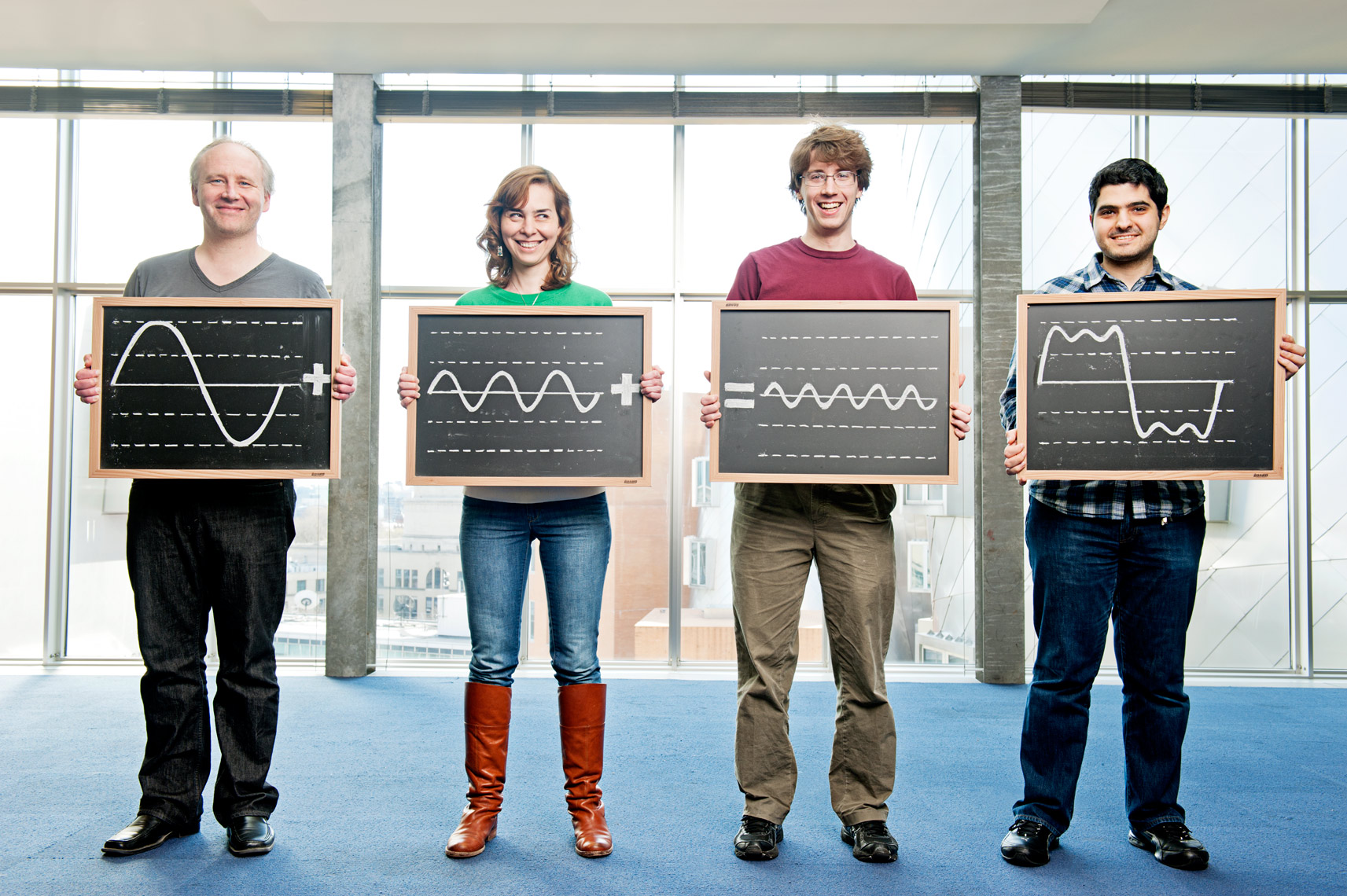 portrait of the MIT scientists behind the Fourier Transform for Technology Review
