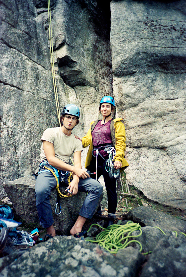 climbers sport climbing The Nears in the Gunks New Paltz NY