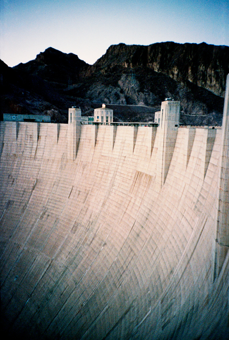 overlooking the Hoover Dam in the Black Canyon of the Colorado River