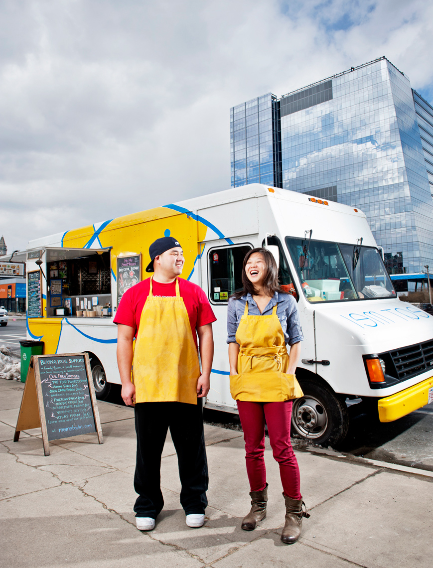 Mei Mei food truck for cover Boston Globe Sunday Magazine by Webb Chappell Photography