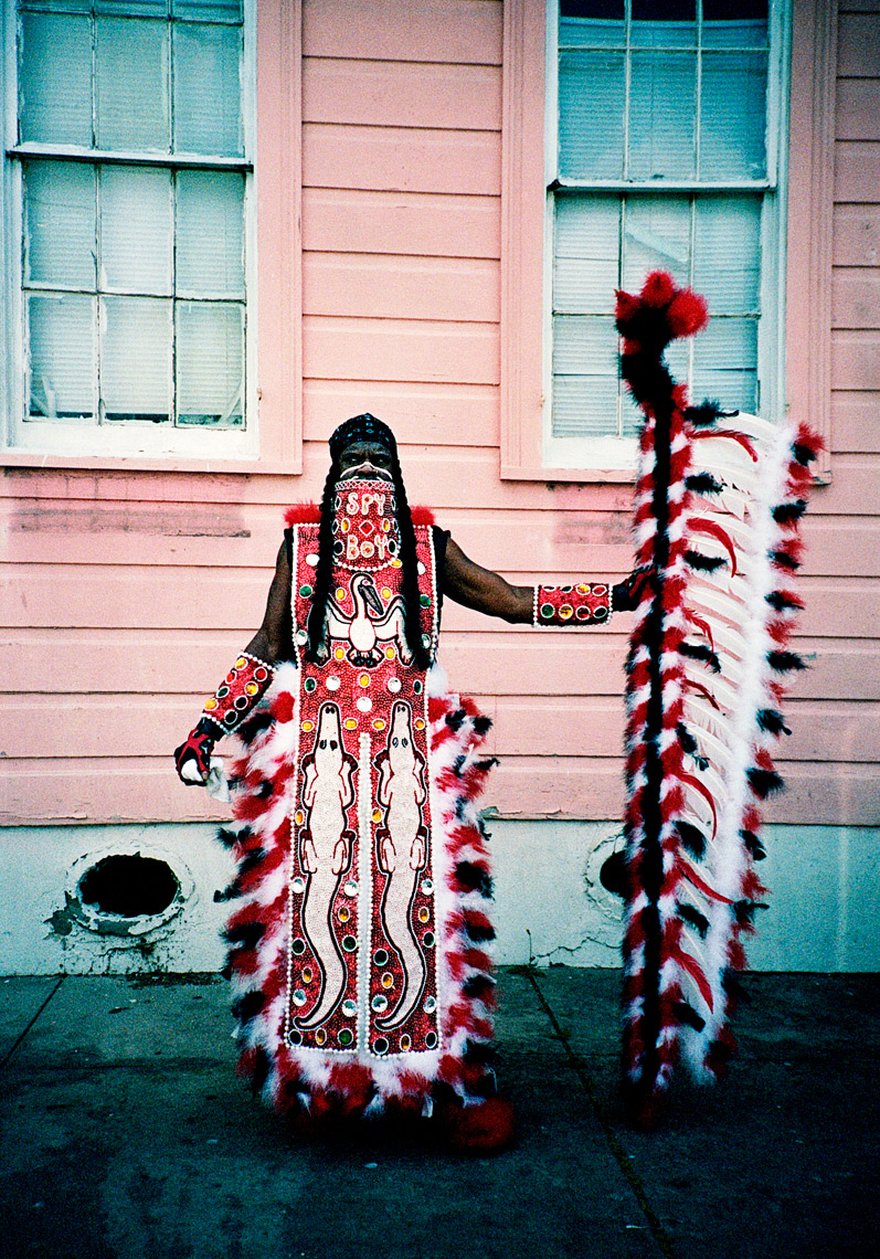 street photography of Creole Wild West Super Sunday Mardi Gras in NOLA