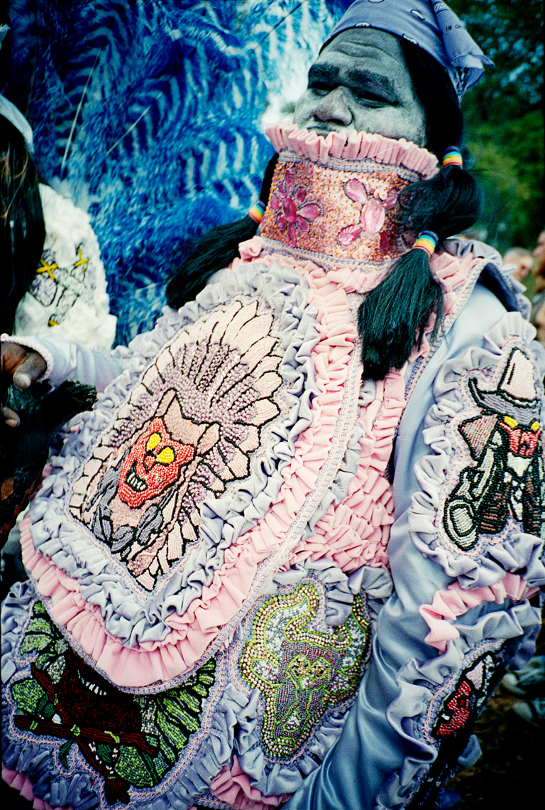 dickie of the "Big Chief" Mardi Gras Indian Super Sunday Parade