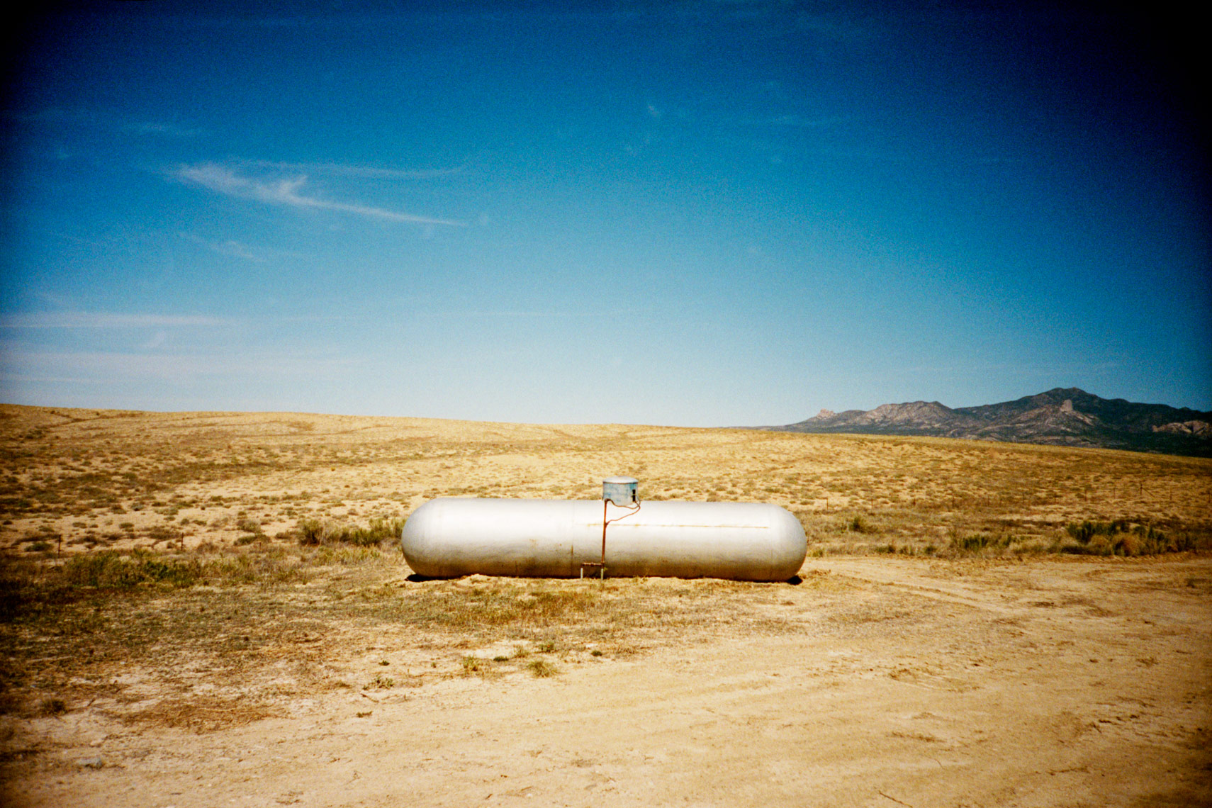 propane tank on the road to Blanding Utah