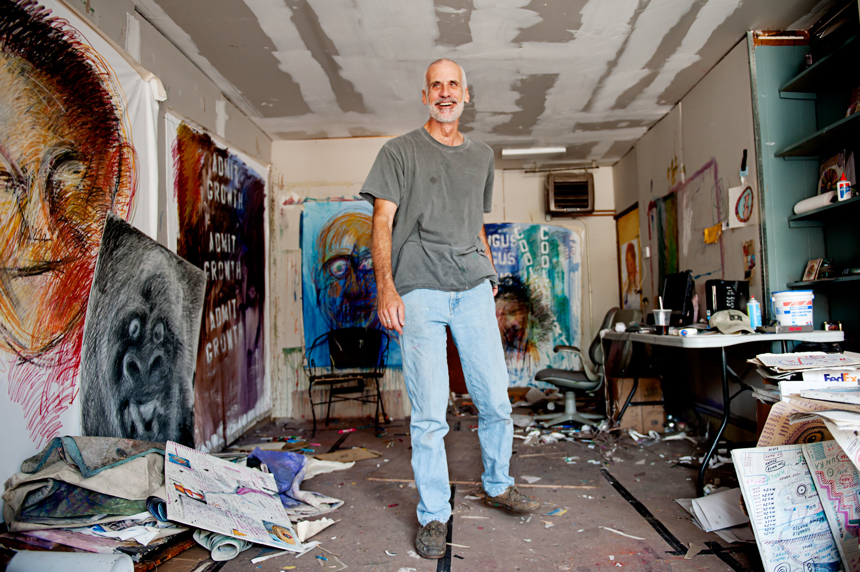 painter Jon Sarkin for The Guardian Weekend Magazine