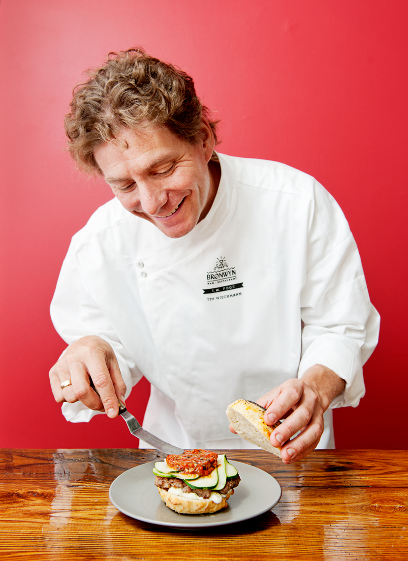 portrait of chef Tim Wiechmann Bronwyn for Boston Magazine