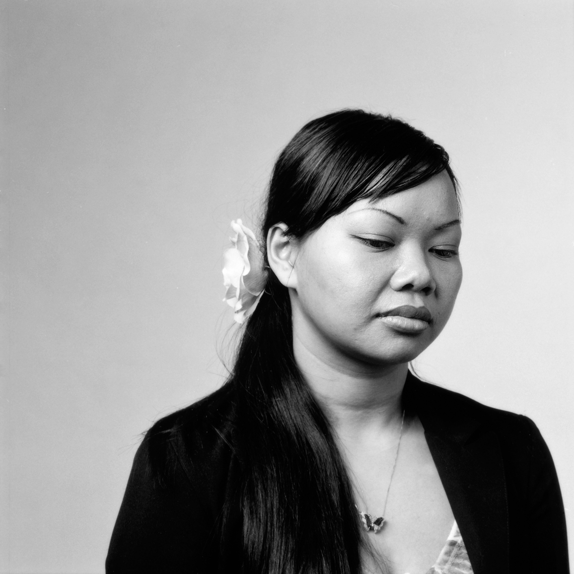 Webb Chappell black and white portrait Thai woman 