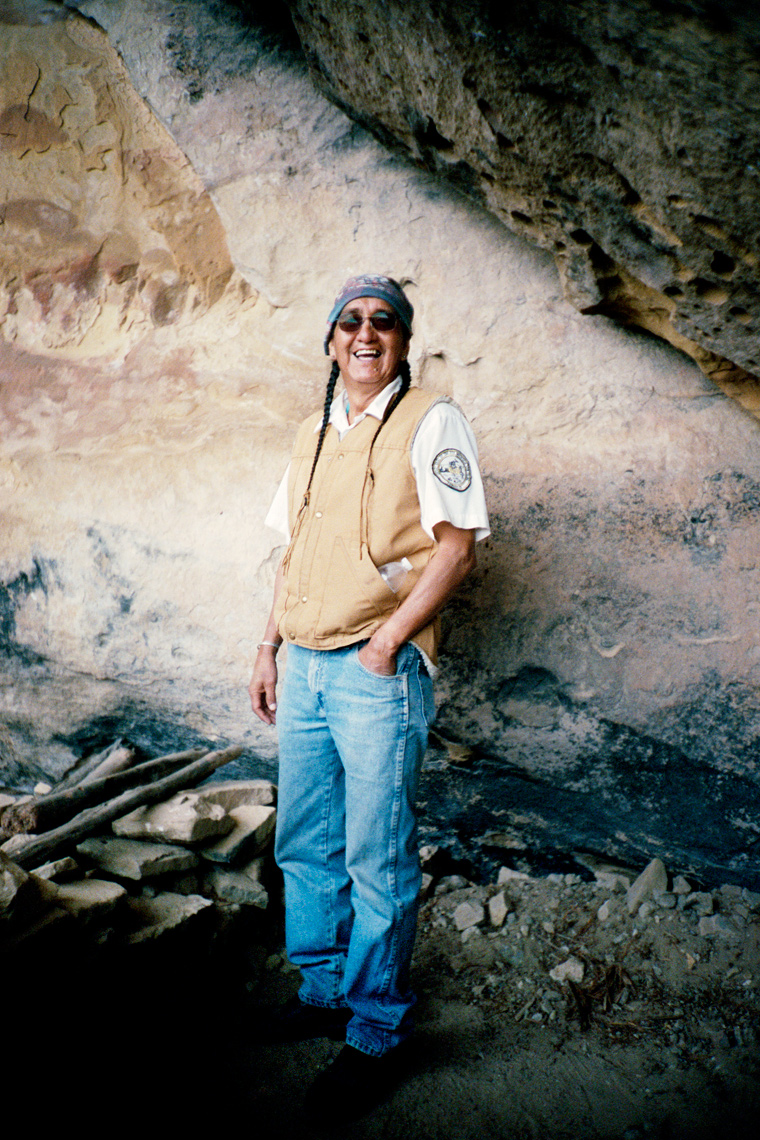 Ute guide in Ute Tribal Park Ute Reservation Mesa Verde UTAH Southwest
