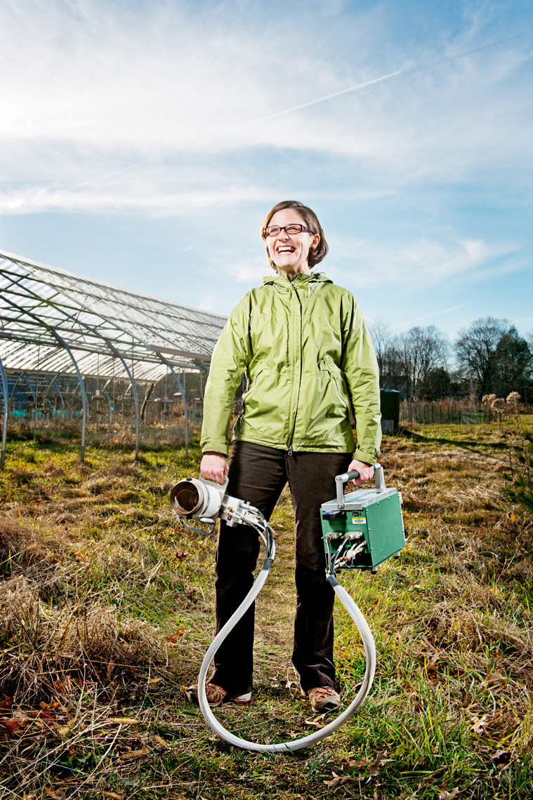portrait environmental scientist in the field for Babson College